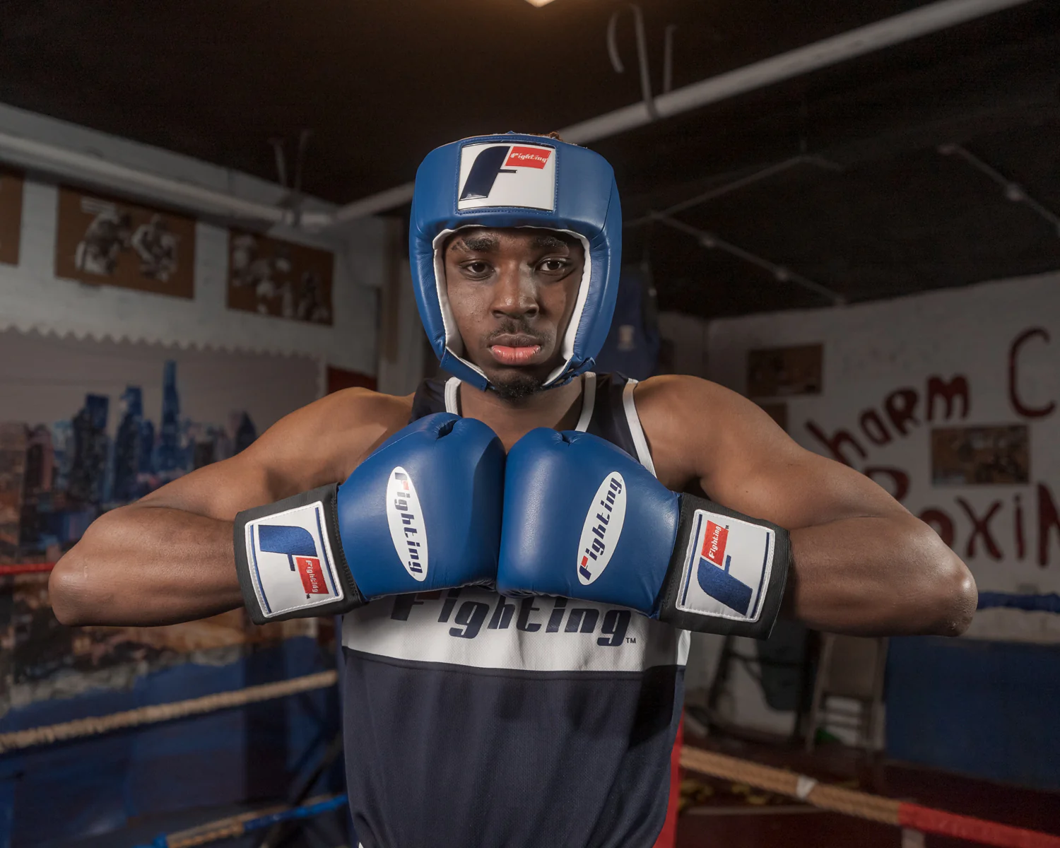 Fighting USA Boxing Competition Open Face Headgear - Image 15