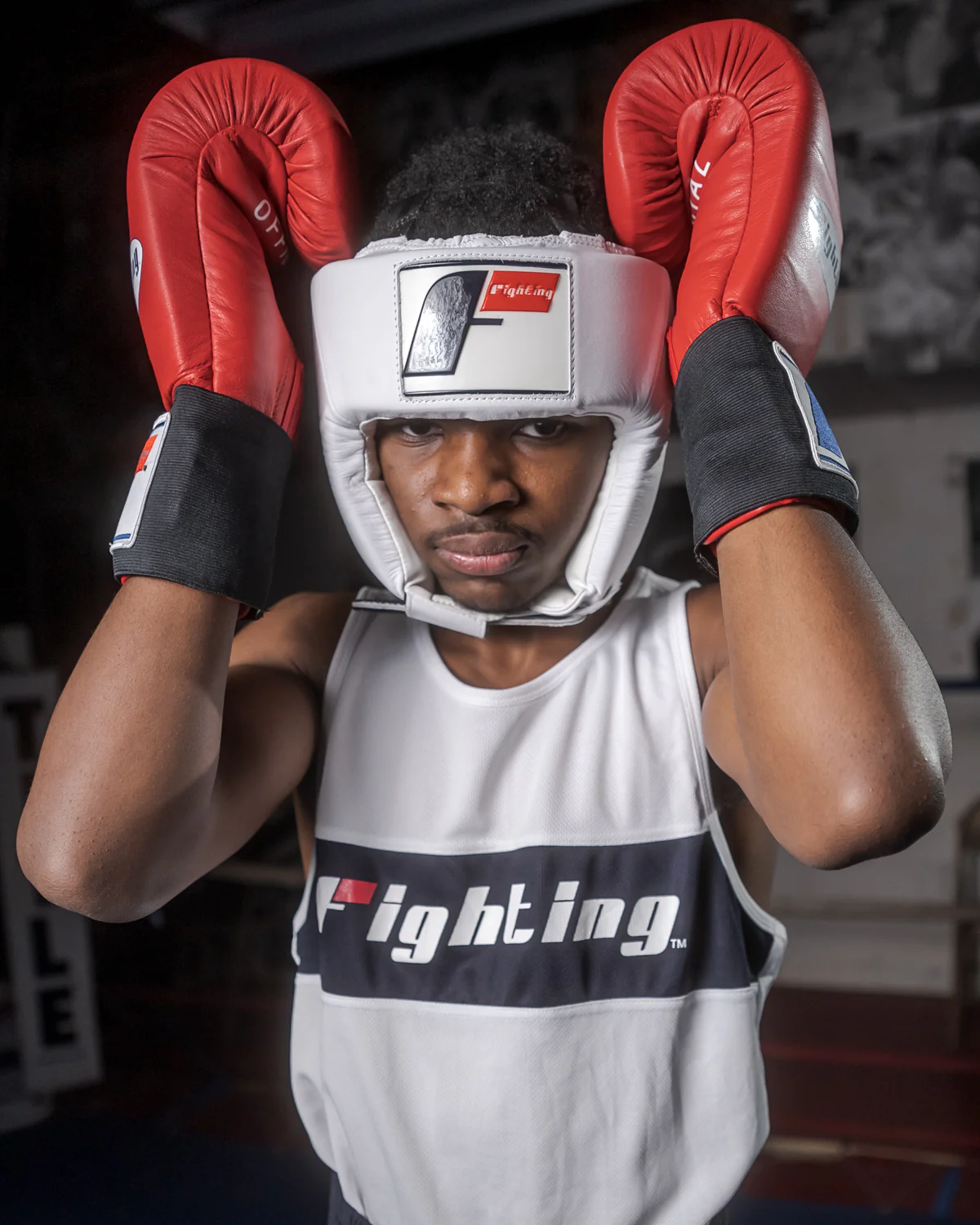 Fighting USA Boxing Competition Open Face Headgear - Image 22