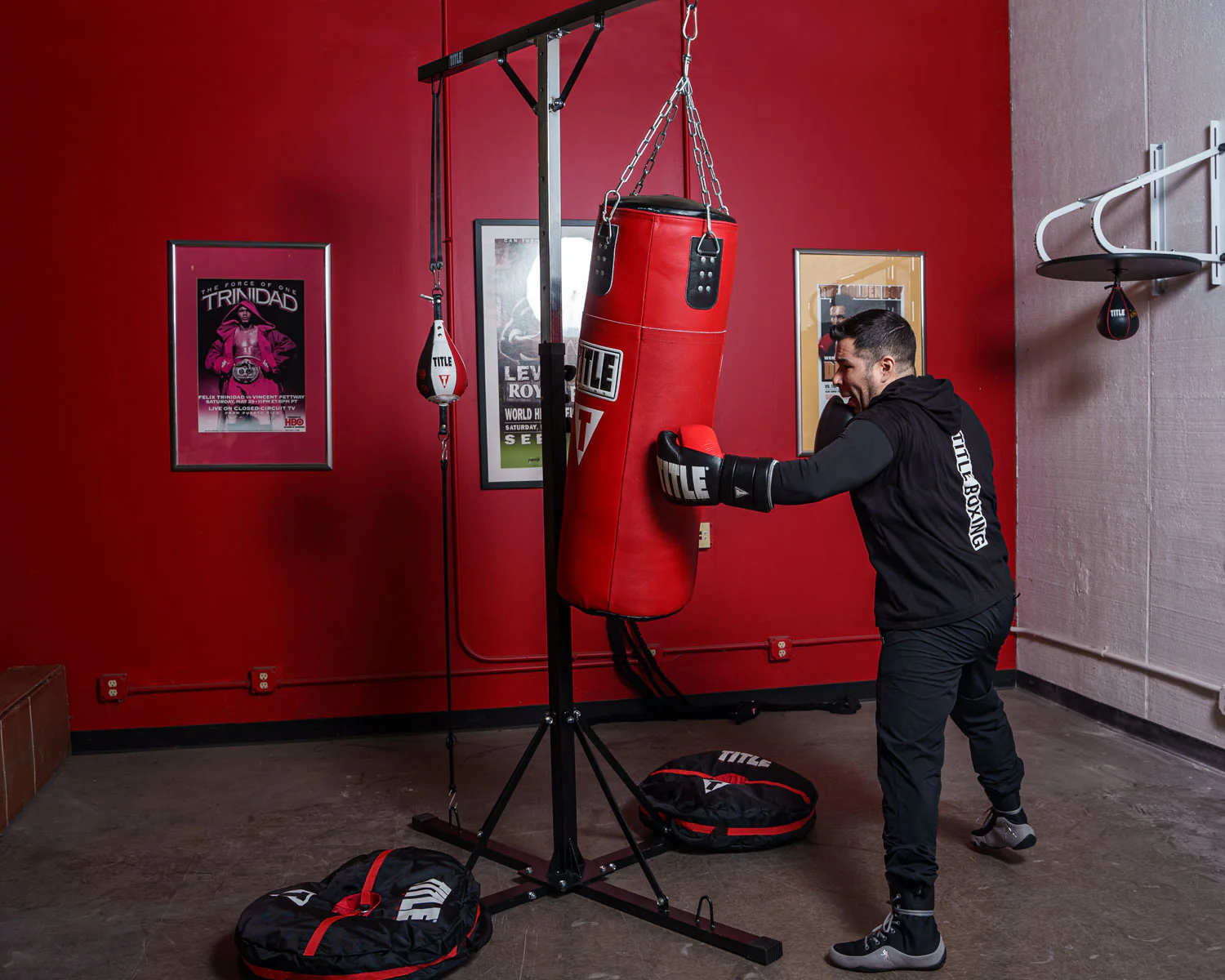 TITLE Boxing Double Trouble Heavy Bag Stand (Without Heavy Bag) - Image 5